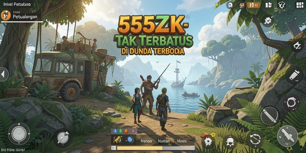 Gameplay mendebarkan di dunia terbuka 555ZK.
