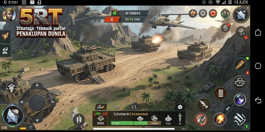 Gameplay seru dan menantang dalam 5RT, tampilkan strategi cerdas di layar.