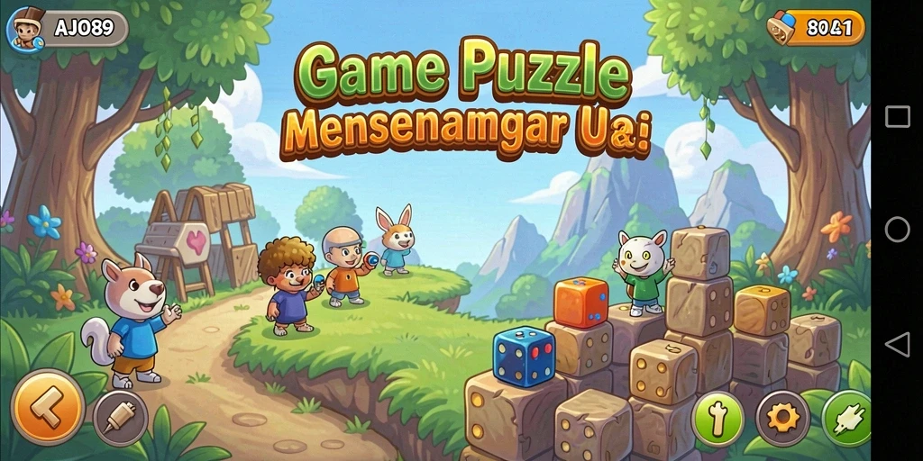 Tampilan gameplay AJO89 yang mengasyikkan dengan berbagai teka-teki.