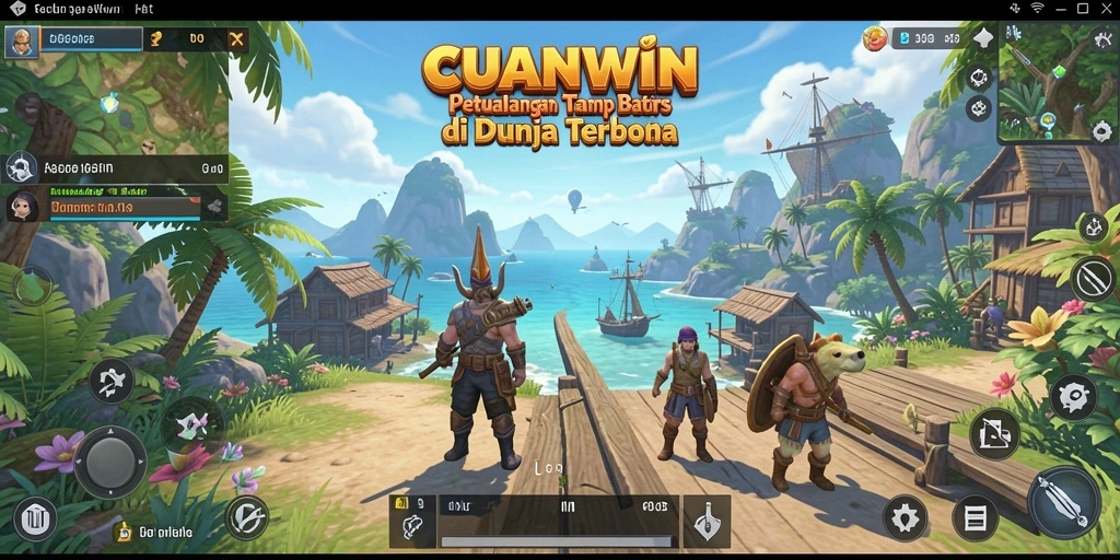 Screenshot gameplay CUANWIN menampilkan aksi mendebarkan di dunia terbuka.
