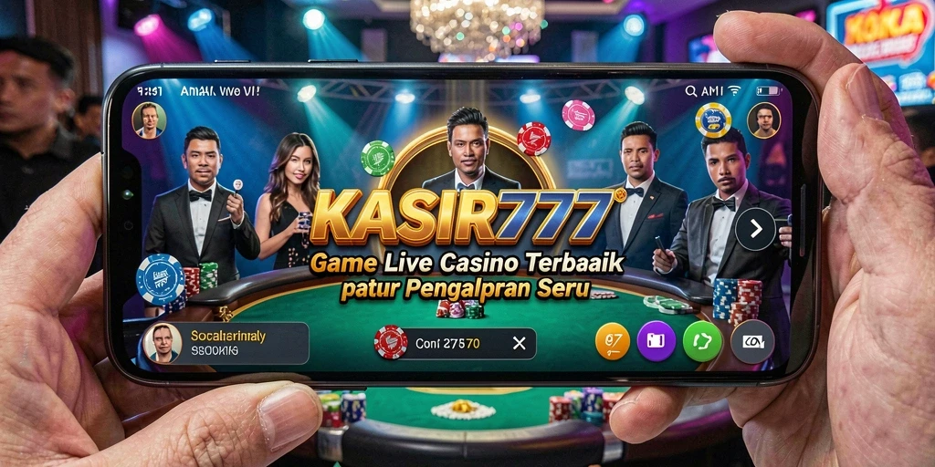 Tampilan gameplay KASIR777 yang menarik dengan dealer langsung.