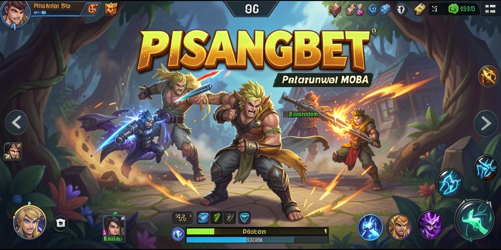 Tangkapan layar menampilkan aksi seru permainan MOBA.