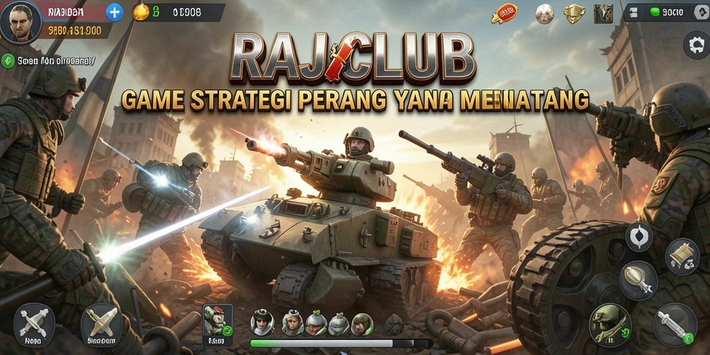 Tampilan gameplay RAJACLUB yang mendebarkan dan strategis.