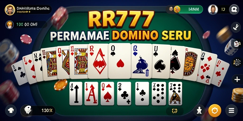 Tampilan permainan Domino yang menarik di RR777.