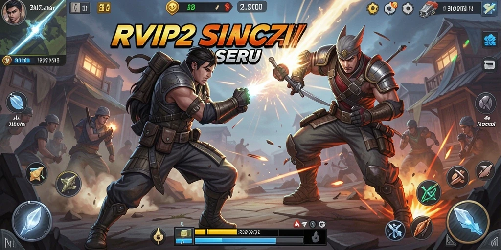Screenshot menunjukkan aksi menegangkan dalam gameplay RVIP2.