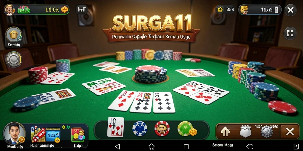 Tampilan gameplay SURGA11 yang mendebarkan dan mengasyikkan.