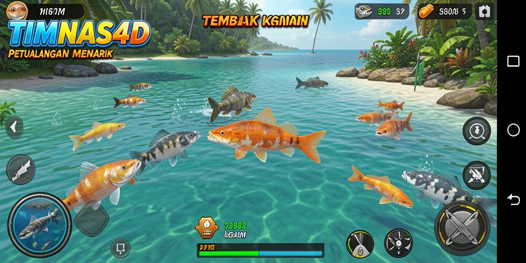 Gameplay seru Tembak Ikan di TIMNAS4D